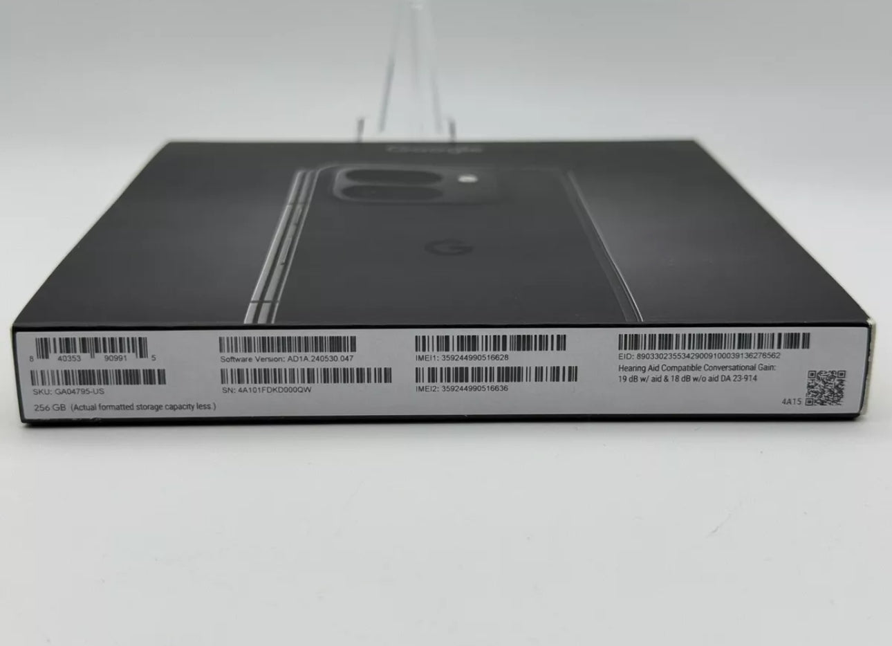 Google Pixel 9 Pro Fold 256GB (Unlocked) Obsidian GA04795-US